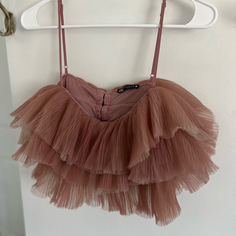 ZARA Pink Crop Top